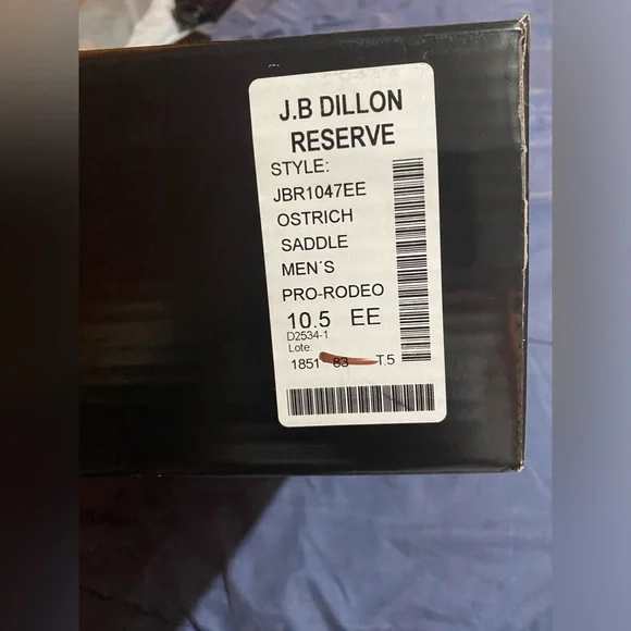 J.B Dillon Ostrich Skin Boots